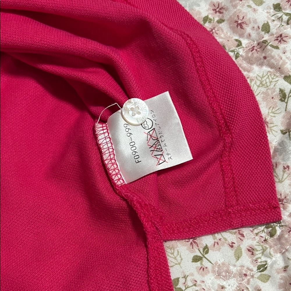 Burberry Bright Pink Polo with Logo - Picture 8 of 10